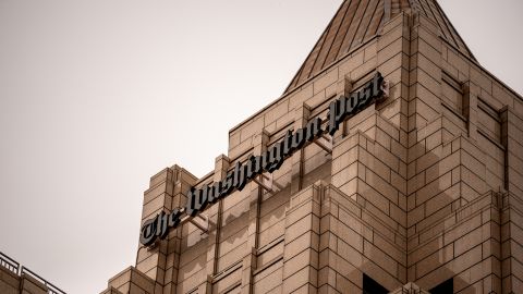 The Washington Post Building at One Franklin Square Building on June 5, 2024, in Washington, DC.