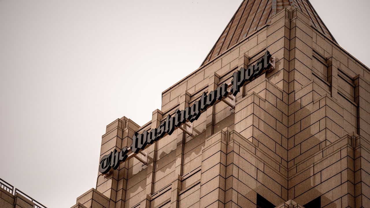 The Washington Post Building at One Franklin Square Building on June 5, 2024, in Washington, DC.