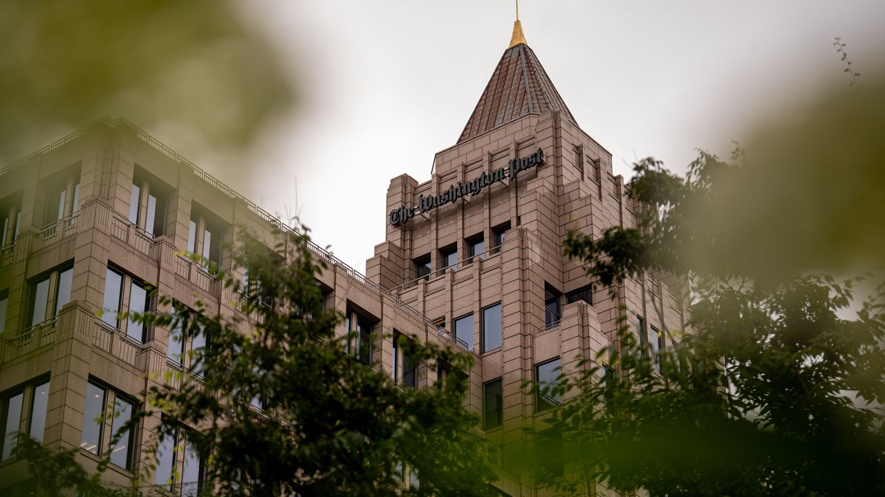 The Washington Post Building at One Franklin Square Building on June 5, 2024 in Washington, DC.
