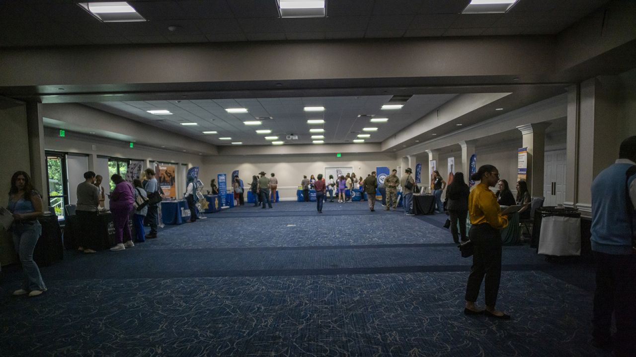 Attendees at a City Career Fair hiring event in Sacramento, California, US, on Wednesday, June 5, 2024.