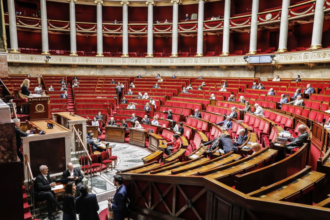 France's National Assembly sits in the Palais Bourbon in Paris.