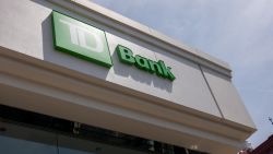 NEW YORK, NEW YORK - JUNE 04: A TD bank stands in Brooklyn on June 04, 2024 in New York City. A former TD Bank employee from Florida is accused of falsifying documents to open dozens of accounts, and accepting bribes to help move millions of dollars to Colombia. (Photo by Spencer Platt/Getty Images)