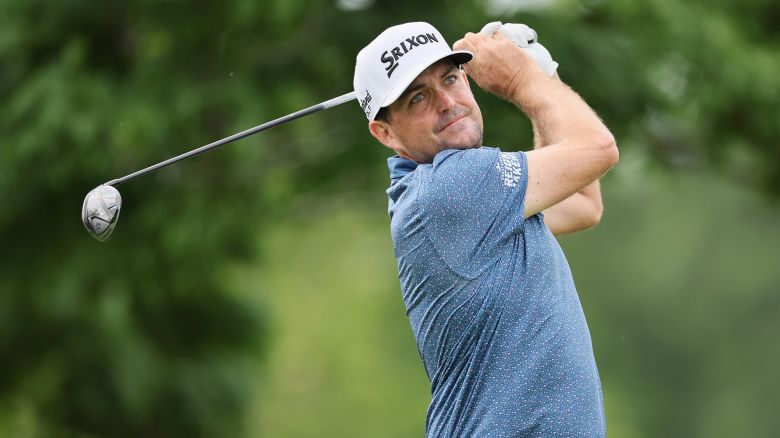 DUBLIN, OHIO - JUNE 06: Keegan Bradley of the United States of the United States plays his shot from the fifth tee during the first round of the Memorial Tournament presented by Workday at Muirfield Village Golf Club on June 06, 2024 in Dublin, Ohio. (Photo by Andy Lyons/Getty Images)