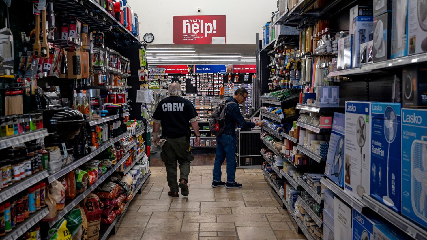 A hardware store in San Francisco, California, on June 7.