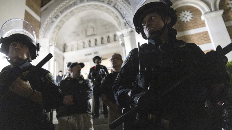 At least 25 protesters arrested after pro-Palestinian encampments formed on UCLA campus, police say