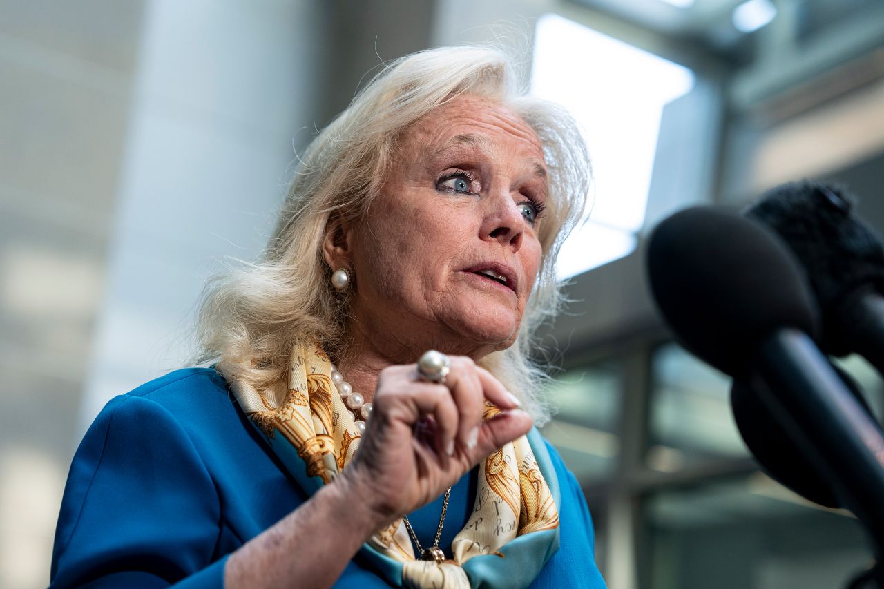 Rep. Debbie Dingell speaks to reporters on June 11 in Washington, DC.