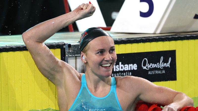 Australian Swimmer Ariarne Titmus smashes 200-meter freestyle world record