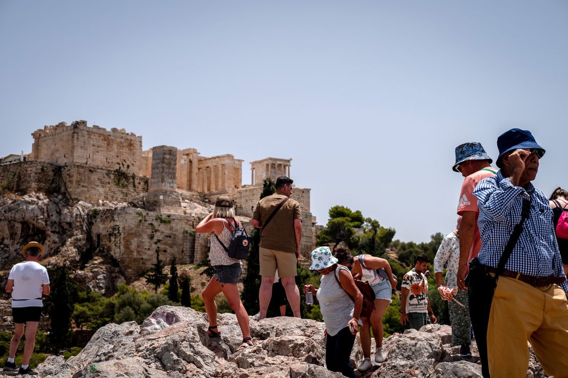 Authorities in Greece have warned visitors not to underestimate the heat.