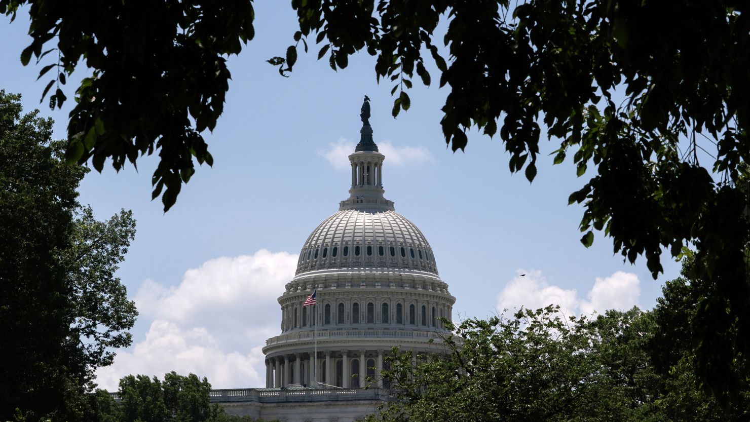 The US Capitol is seen in Washington, DC, on June 13.