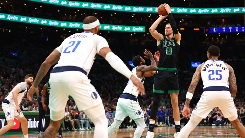 Kristaps Porziņģis: Celtics big man suffers ‘rare’ injury and is questionable for Game 3 of NBA Finals | CNN