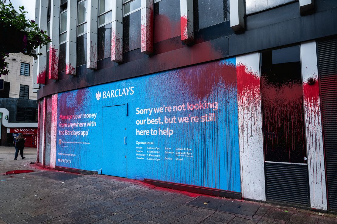 A Barclays branch in Croydon, on the outskirts of London, on June 10, 2024.