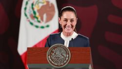 MEXICO CITY, MEXICO - JUNE 10: President-elect of Mexico Claudia Sheinbaum smiles during a press conference at Palacio Nacional on June 10, 2024 in Mexico City, Mexico. (Photo by Hector Vivas/Getty Images)