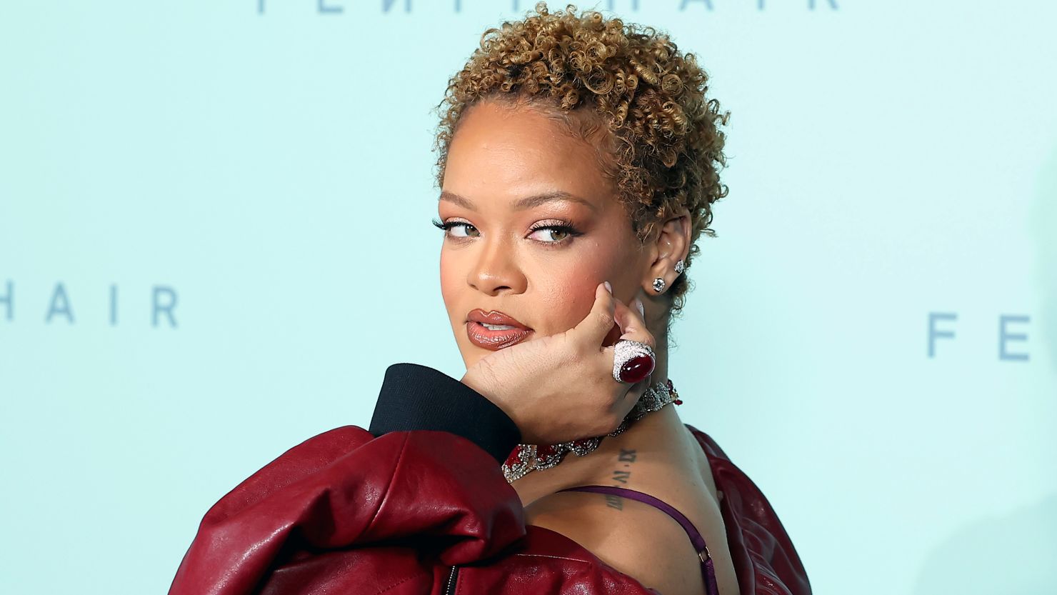 Rihanna at the Rihanna x Fenty Hair launch party in Los Angeles in June.