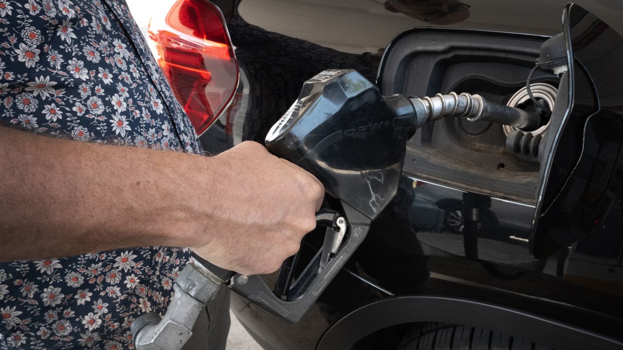 A customer purchases gas at a station on June 11, 2024 in Chicago, Illinois.