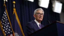 Federal Reserve Bank Chair Jerome Powell announces that interest rates will remain unchanged during a news conference at the Federal Reserves’s William McChesney Martin building on June 12, 2024 in Washington, DC. Following the two-day Federal Open Markets Committee meeting Powell said the Fed has decided to keep their current rate range of 5.25-5.50 percent and signaled that it believes long-run rates will stay higher than previously indicated.