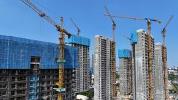 A housing project under construction in Nanjing in east China's Jiangsu province on June 17, 2024.