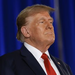 WEST PALM BEACH, FLORIDA - JUNE 14: Former President Donald Trump speaks before members of the Club 47 group at the  Palm Beach Convention Center on June 14, 2024, in West Palm Beach, Florida. Trump celebrated his 78th birthday during the event. (Photo by Joe Raedle/Getty Images)