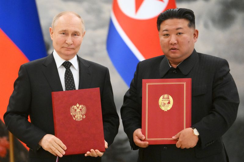 A NATO-style defense pact and an image boost – what Putin got from North Korean visit
