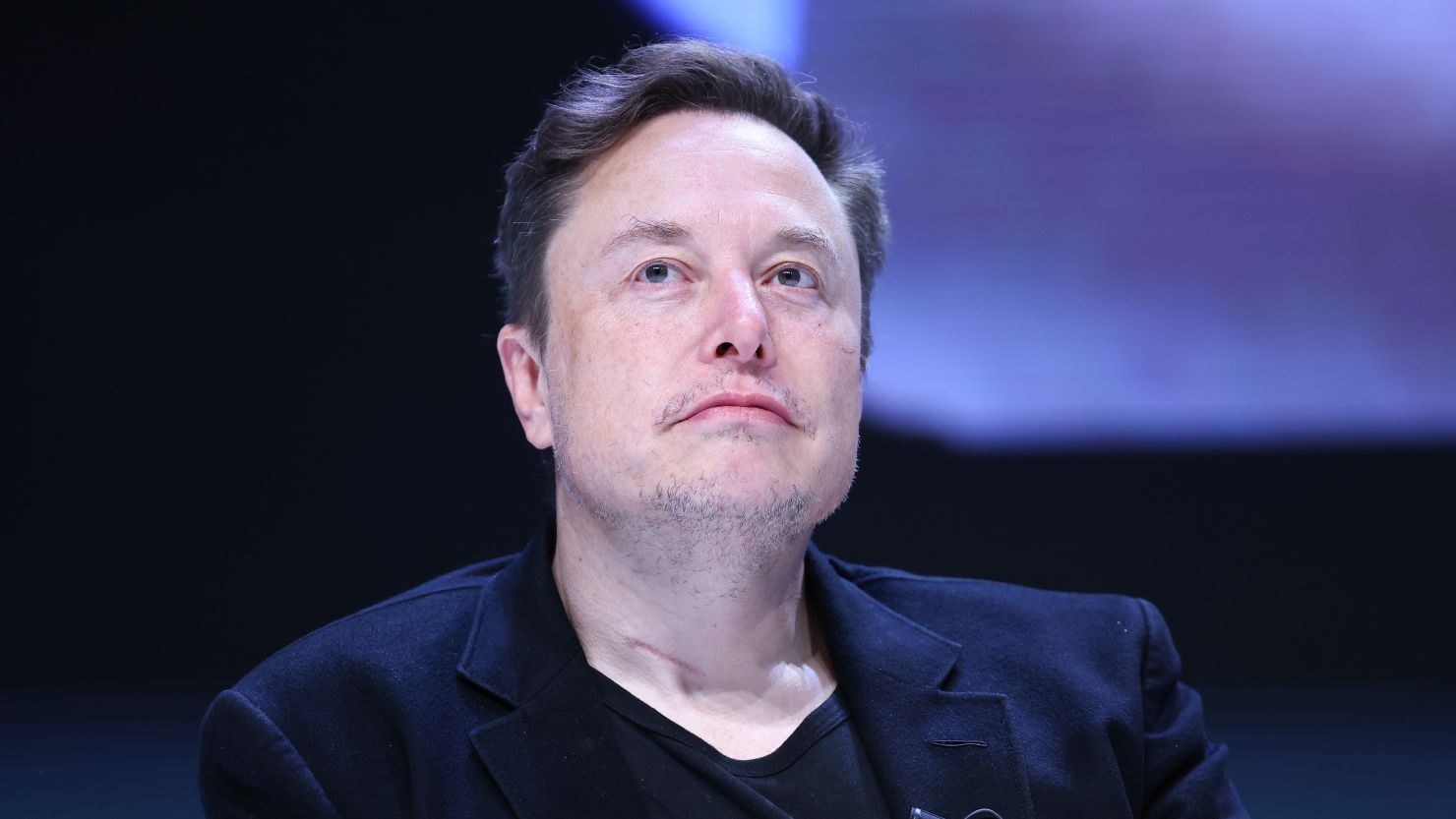 Elon Musk on June 19, 2024 in Cannes, France. The lawsuit from his X platform against the non-profit advertising initiative GARM has led to its dissolution.