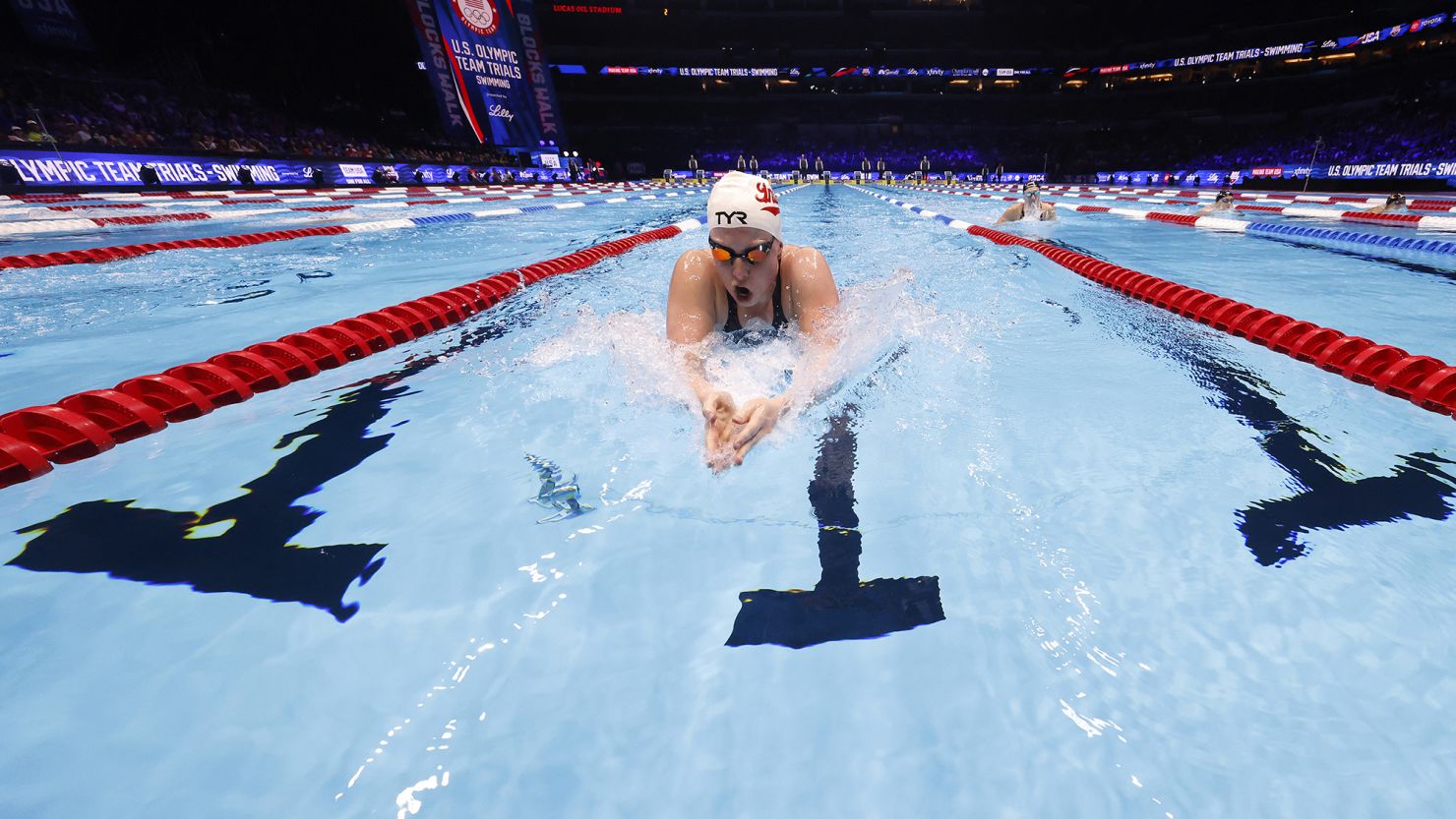 Lilly King gets engaged immediately after her race at the US Olympic