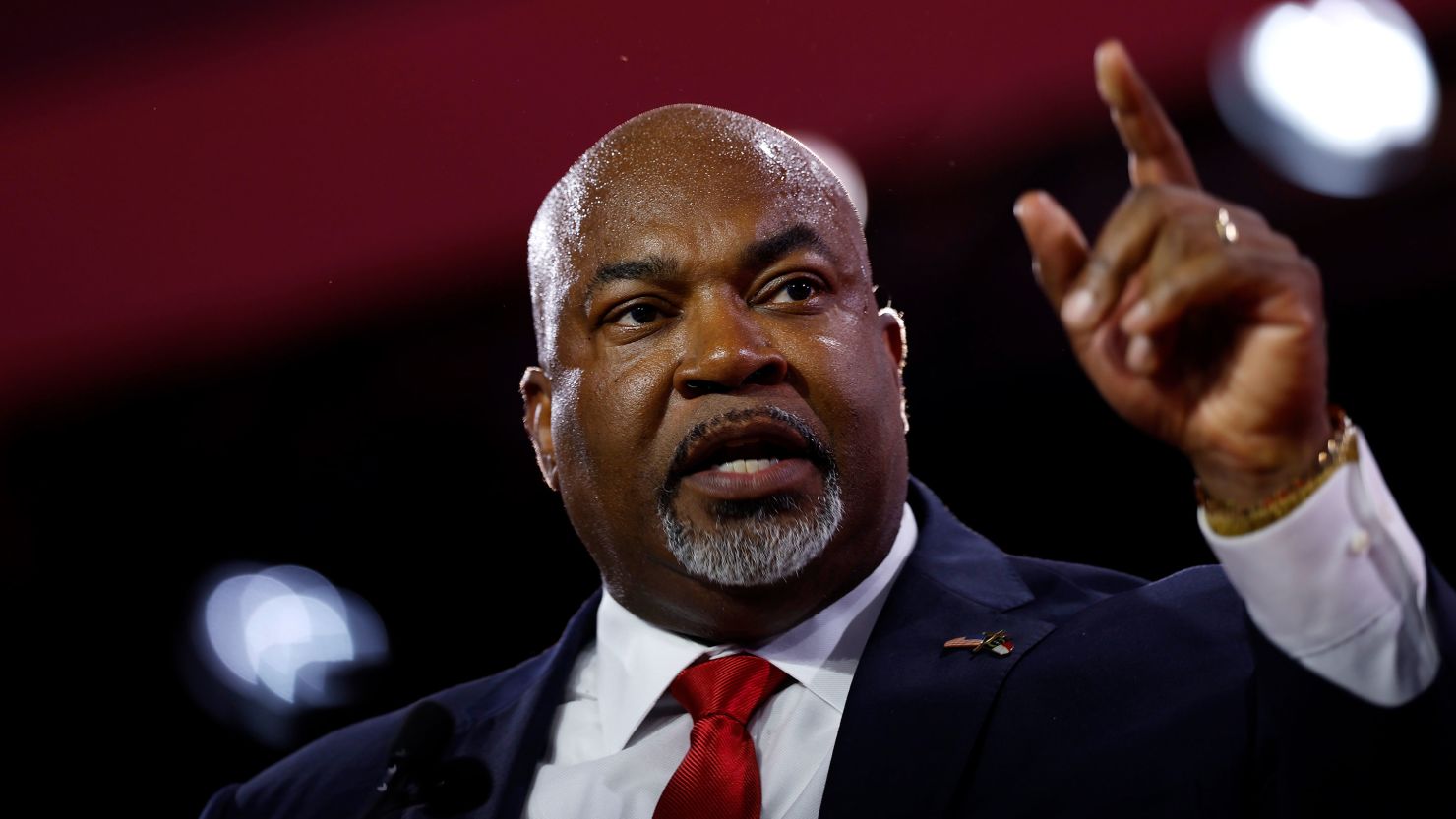 North Carolina Lt. Gov. Mark Robinson speaks at the Faith & Freedom Coalition conference in Washington, DC, on June 21, 2024.