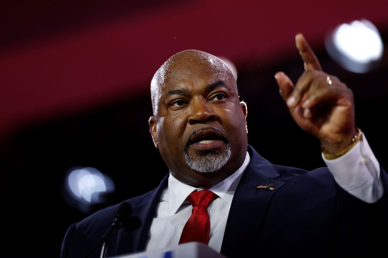 North Carolina Lt. Gov. Mark Robinson speaks at a conference in Washington, DC, on June 21.