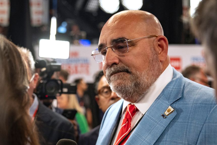 Chris LaCivita speaks to reporters in Atlanta in June 2024.