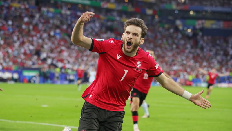 Georgia stuns Portugal to reach Euro 2024 knockout stages in first major international tournament | CNN