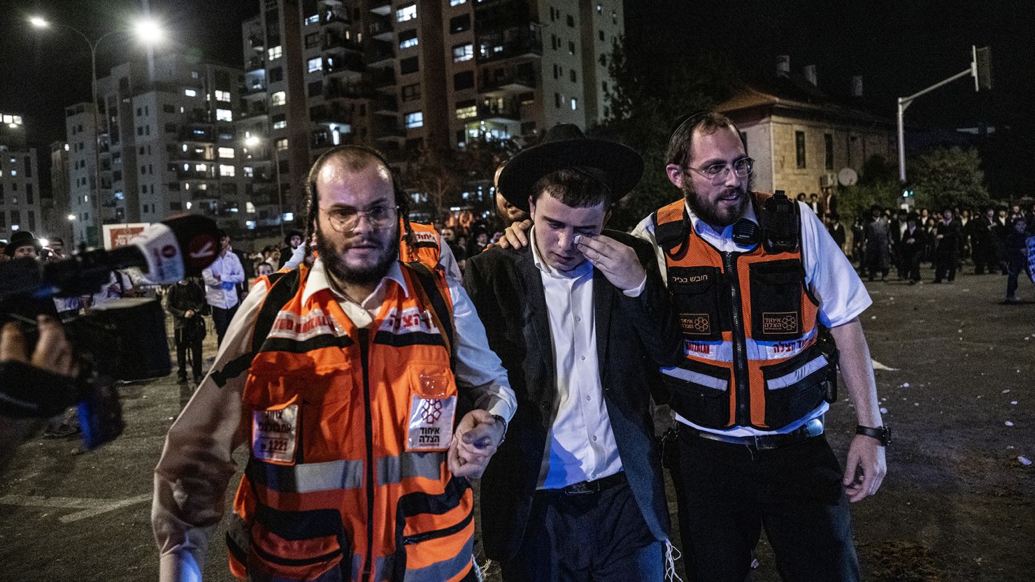 Dozens of ultra-Orthodox Jews gathered to stage a protest against compulsory military service in Jerusalem on Sunday.