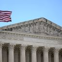 A view of the US Supreme Court on July 1, 2024, in Washington, DC. Donald Trump on Monday hailed a "big win" for democracy after the US Supreme Court ruled that presidents have presumptive immunity for official acts -- a decision set to delay his trial for conspiring to overturn his 2020 election loss. (Photo by Drew ANGERER / AFP) (Photo by DREW ANGERER/AFP via Getty Images)
