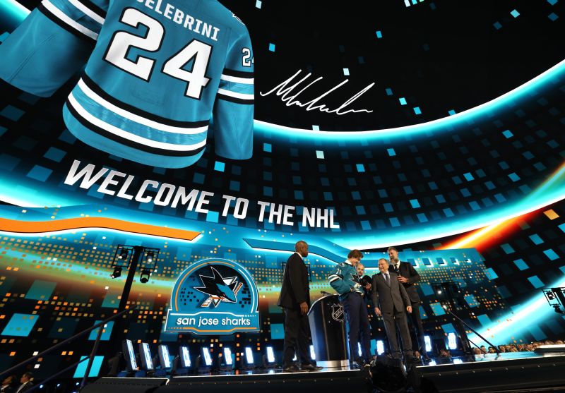 San Jose Sharks Select Macklin Celebrini With First Pick In 2024 NHL ...