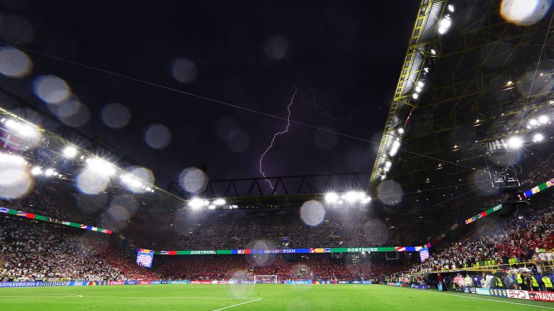 Germany Beats Denmark 2-0 After Storm Delay