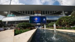 MIAMI GARDENS, FLORIDA - JUNE 29: Outside view the stadium prior to the CONMEBOL Copa America 2024 Group A match between Argentina and Peru at Hard Rock Stadium on June 29, 2024 in Miami Gardens, Florida. (Photo by Carmen Mandato/Getty Images)