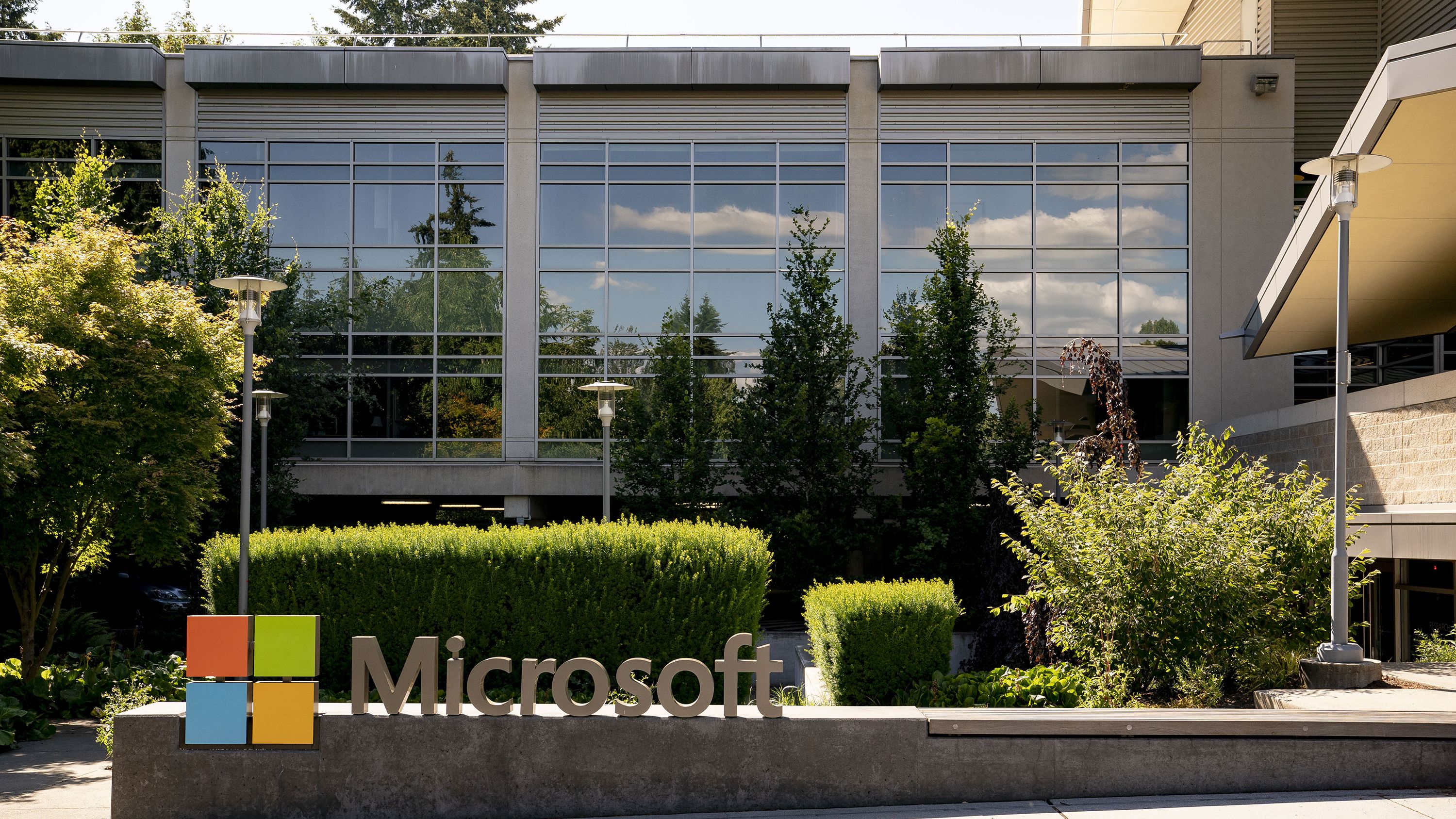 The Microsoft headquarters on July 3 in Redmond, Washington.