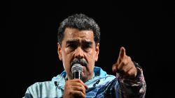 Venezuelan President and presidential candidate Nicolas Maduro speaks to supporters during a rally in Caracas on July 4, 2024. Campaigning for July 28 presidential elections officially opened in Venezuela amid great uncertainty Thursday, with incumbent Nicolas Maduro accused of political persecution. (Photo by Federico PARRA / AFP) (Photo by FEDERICO PARRA/AFP via Getty Images)