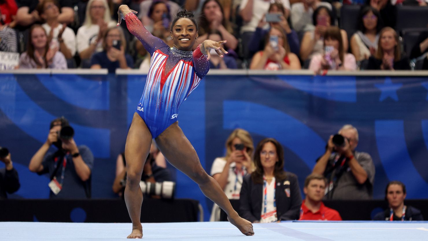 Simone Biles qualifies for a third Olympics after dominating US Olympic