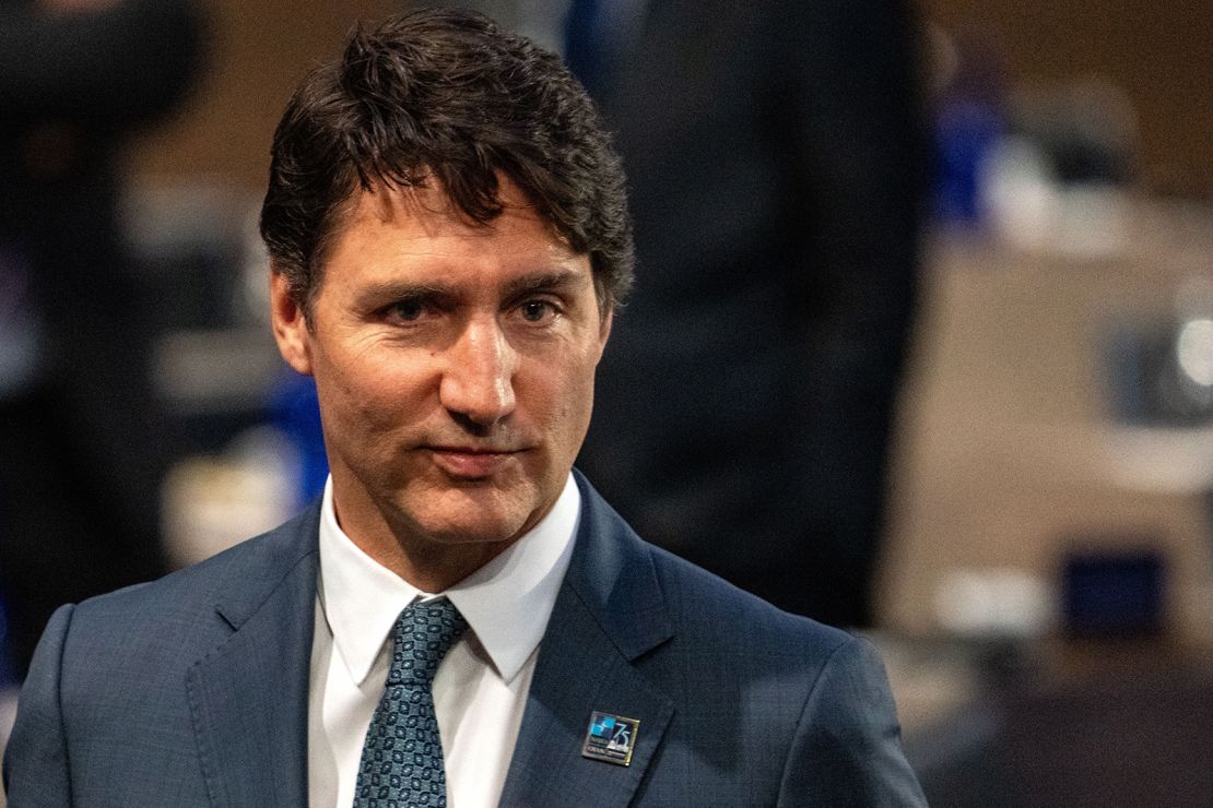 Prime Minister of Canada Justin Trudeau arrives for a meeting at the 2024 North Atlantic Treaty Organization (NATO) Summit in Washington, DC on July 11, 2024.