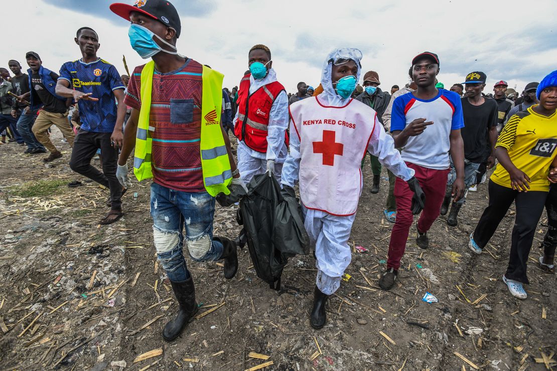 The bodies were retrieved from a landfill site at the weekend.