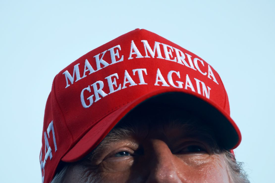 President Donald Trump speaks during his campaign rally in Doral, Florida.