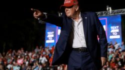 DORAL, FLORIDA - JULY 09: Former U.S. President Donald Trump leaves after speaking at a campaign rally at the Trump National Doral Golf Club on July 09, 2024 in Doral, Florida. Trump continues to campaign across the country. (Photo by Joe Raedle/Getty Images)