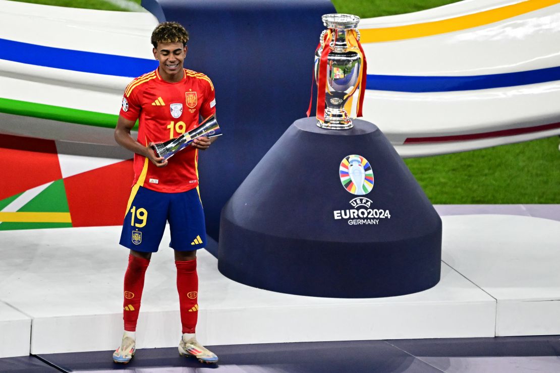 Lamine Yamal won the young player of the tournament award at Euro 2024.