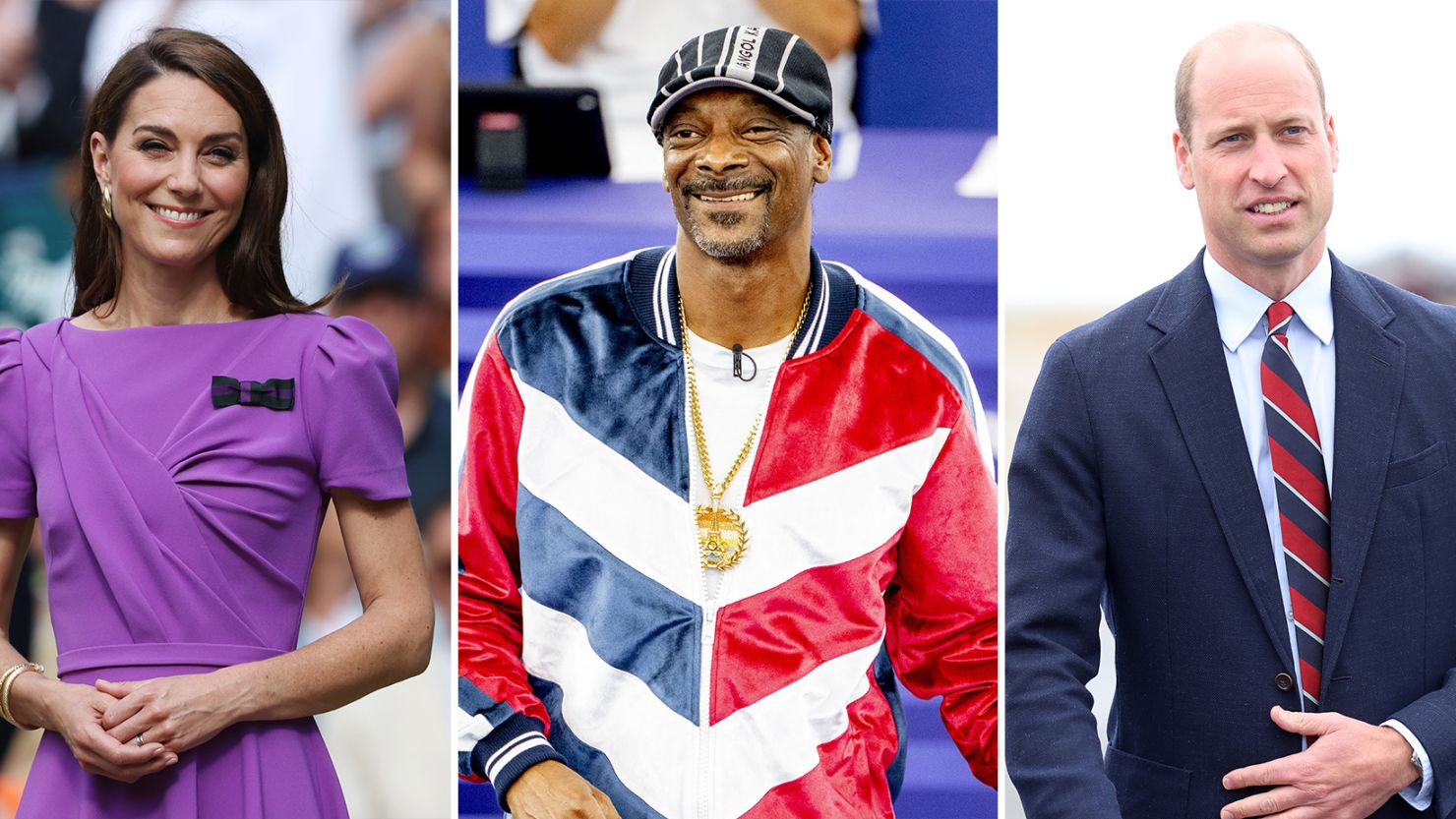 Catherine Princess of Wales, Snoop Dogg and Prince William.