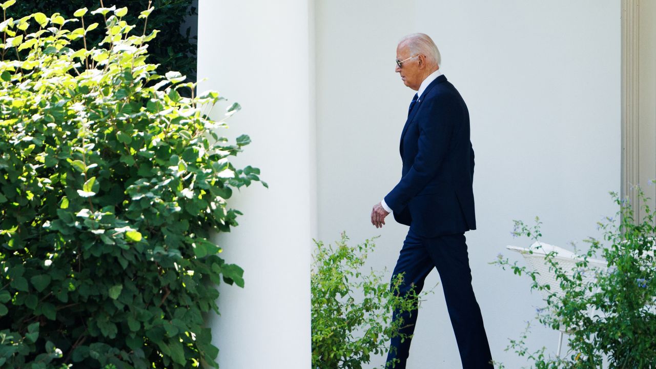 President Joe Biden departs the White House in Washington, District of Columbia.