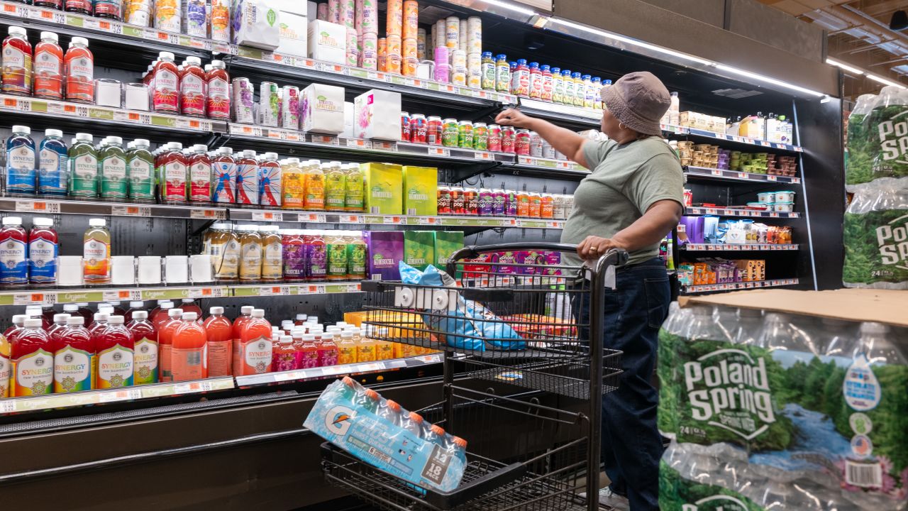NEW YORK, NEW YORK - JULY 11: People shop at a grocery store in Brooklyn on July 11, 2024 in New York City. Stocks rose on Thursday following a morning report by the Bureau of Labor Statistics showing that inflation eased more than expected in June. (Photo by Spencer Platt/Getty Images)