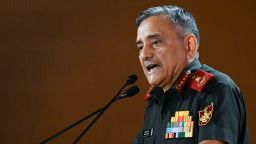 India's Chief of Defence Staff Anil Chauhan speaks during an event in New Delhi on July 18, 2024.