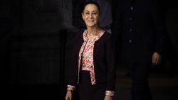 Mexico's President-elect, Claudia Sheinbaum, arrives for the presentation of the fourth stage of the new cabinet at the Museum of Economics in Mexico City, Mexico on July 18, 2024. (Photo by Rodrigo Oropeza / AFP) (Photo by RODRIGO OROPEZA/AFP via Getty Images)