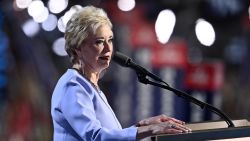 Former administrator of the Small Business Administration Linda McMahon speaks during the last day of the 2024 Republican National Convention at the Fiserv Forum in Milwaukee, Wisconsin, on July 18, 2024. Donald Trump will get a hero's welcome Thursday as he accepts the Republican Party's nomination to run for US president in a speech capping a convention dominated by the recent attempt on his life. (Photo by ANGELA WEISS / AFP) (Photo by ANGELA WEISS/AFP via Getty Images)