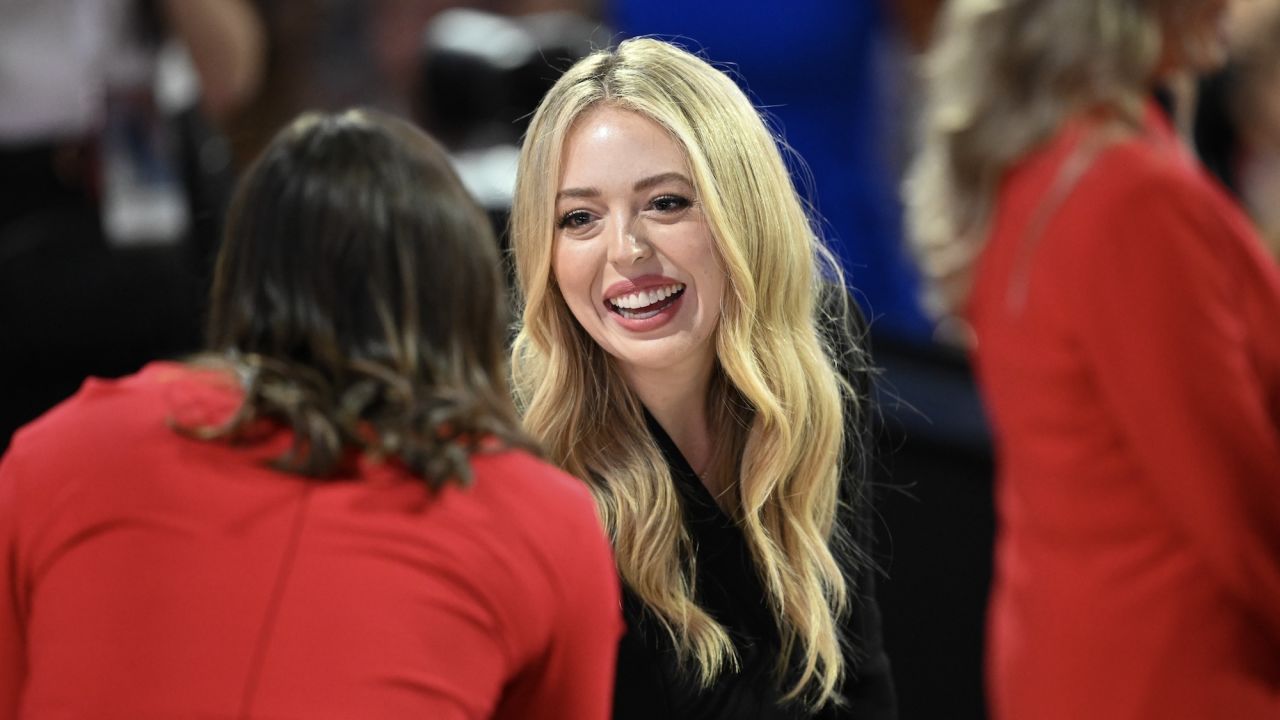 Tiffany Trump, daughter of former President Donald Trump, attends the first day of the Republican National Convention at the Fiserv Forum on July 15 in Milwaukee, Wisconsin.