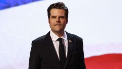 MILWAUKEE, WISCONSIN - JULY 16: U.S. Rep. Matt Gaetz (R-FL) is seen on the second day of the Republican National Convention at the Fiserv Forum on July 16, 2024 in Milwaukee, Wisconsin. Delegates, politicians, and the Republican faithful are in Milwaukee for the annual convention, concluding with former President Donald Trump accepting his party's presidential nomination. The RNC takes place from July 15-18. (Photo by Joe Raedle/Getty Images)