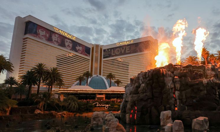 <strong>Mirage Hotel and Casino, Las Vegas: </strong>The property will be replaced with a Hard Rock Hotel that's slated to open in 2027.